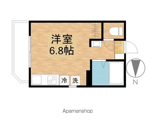 川崎市中原区苅宿のアパートの間取り