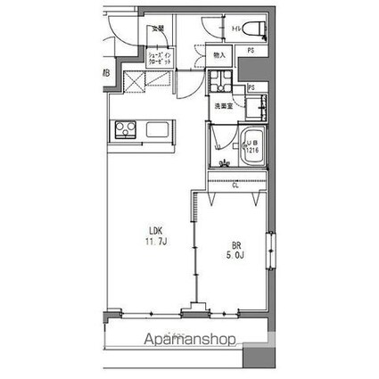 Ｌａ　Ｄｏｕｃｅｕｒ秋葉原[1LDK/40.71m2]の間取図