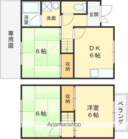 テラスハウス竹嶋B棟の間取り写真
