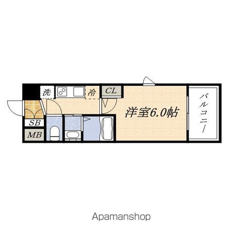 エステムコート難波WEST−SIDE VII グローブの間取り写真