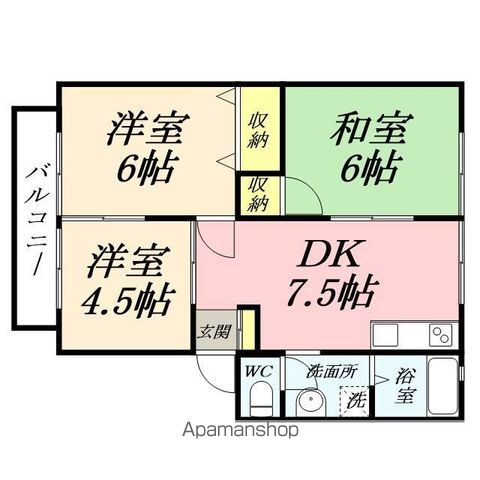 サンビレッジゆたかCの間取り写真