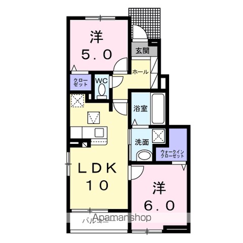 サクラ　アパートメントの間取り