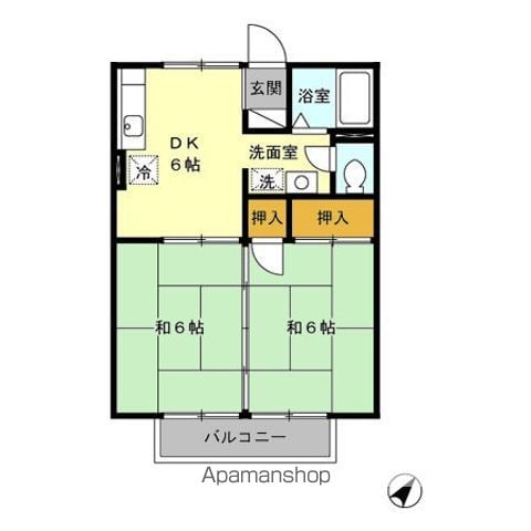 プレジールHAYATOの間取り写真