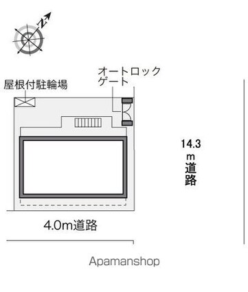 レオパレスピーコック[1K/19.87m2]の配置図