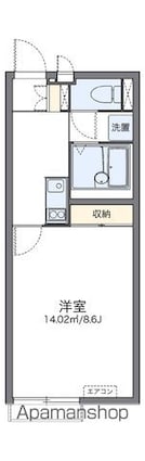 レオネクストフォーレパレス[1K/26.08m2]の間取図