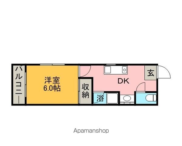 【福岡市早良区西新のマンションの間取り】