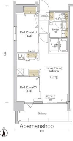 【アーバネックス菊川の間取り】