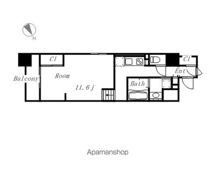ドゥーエ千種[1LDK/41.52m2]の間取図