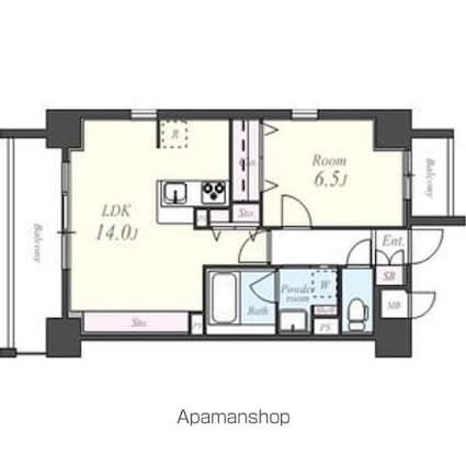 Ｔｗｉｎ　Ｏｗｌｓ（ツインアウルズ）[1LDK/47.64m2]の間取図