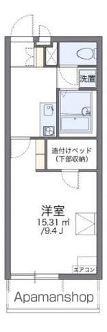 レオパレスレインボーロードの間取り写真