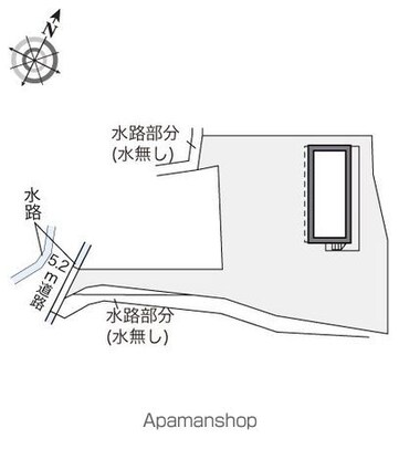 レオパレスさくら２００１[1K/23.18m2]の配置図
