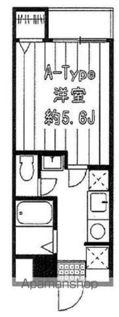 東京都中野区新井２丁目[1K/19.92m2]の間取図