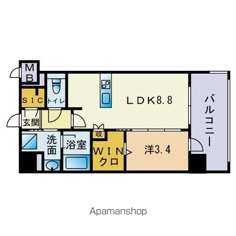 シーズンフラッツ平尾の間取り写真
