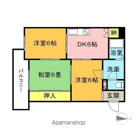 ハイム辻Aの間取り写真