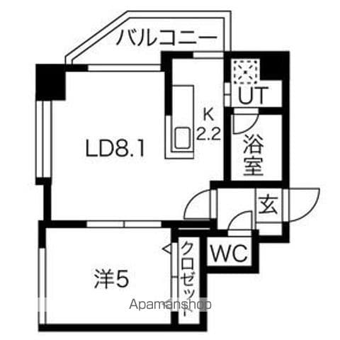 クラージュ南円山の間取り写真