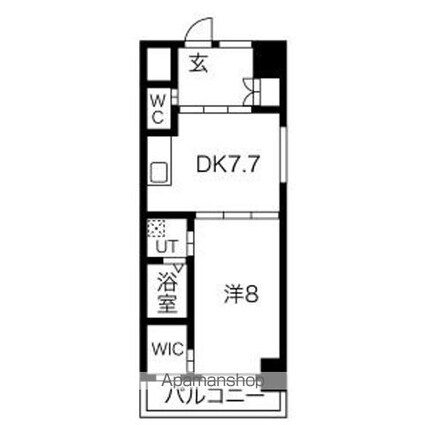 セントフィオーレ[1DK/40.14m2]の間取図