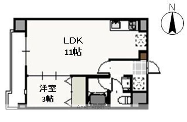 フォンティーヌ弓之町の間取り写真