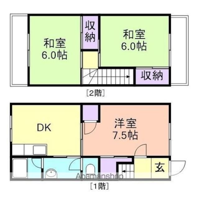 コーポ今福[3DK/66.4m2]の間取図