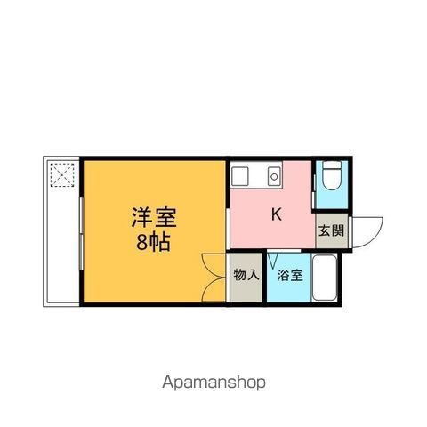 マンション渡辺の間取り写真