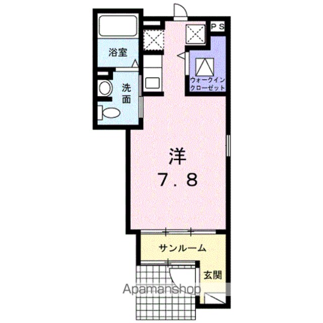 ＣＡＳＡ本町　Ⅱ[1R/27.94m2]の間取図