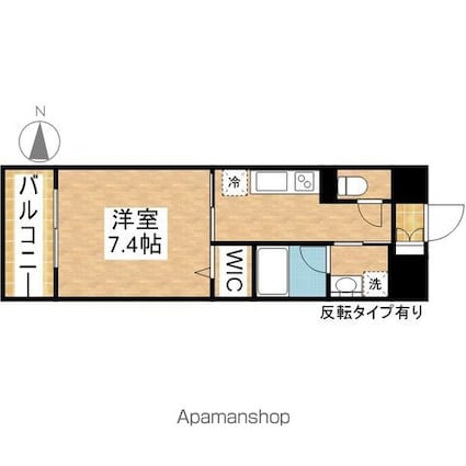 ＧＲＡＮＤ　ＥＳＰＯＩＲ　ＩＺＵＭＩ[1K/28.76m2]の間取図