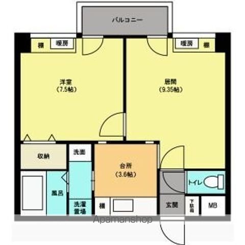 藤井ビル北23条IIの間取り写真