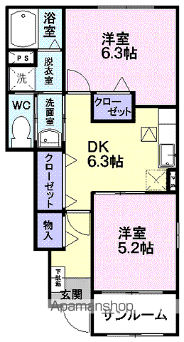 エアリー フィールドIIの間取り写真