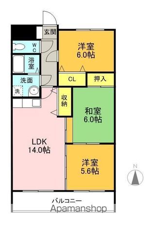 ファミーユ日新の間取り