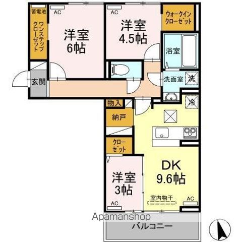 サンセール問屋町の間取り写真