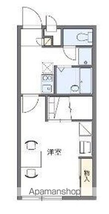 レオパレスＬａｄｙ　Ｇｒｅｙ[1K/23.18m2]の間取図