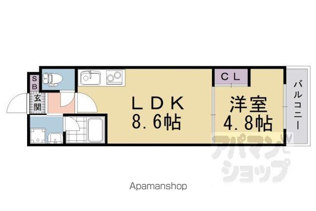 クレアーレ伏見南の間取り写真