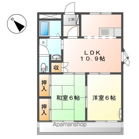 コーポ清和の間取り写真