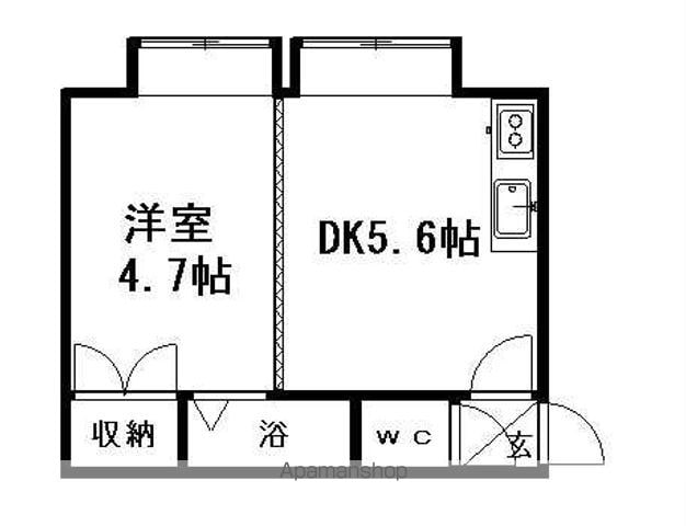森住販美園マンションの間取り写真