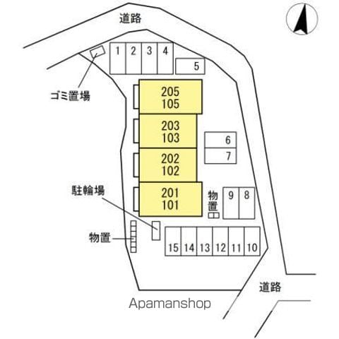 フェリス・カーサ 103 ｜ 山梨県甲府市山宮町1808-1（賃貸アパート1LDK・1階・44.59㎡） その5