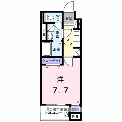 Ｋ．グランツ 305 ｜ 東京都昭島市緑町４丁目4-(詳細未定)（賃貸マンション1K・3階・27.68㎡） その2