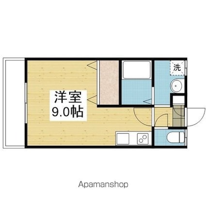 高岡ハイツ[1R/24.84m2]の間取図