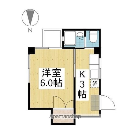 メゾンＡＤⅢ[1K/18.91m2]の間取図