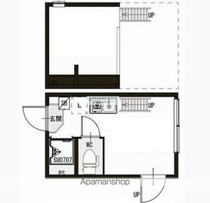 ＰＲＯＰＳ[1R/10.5m2]の間取図