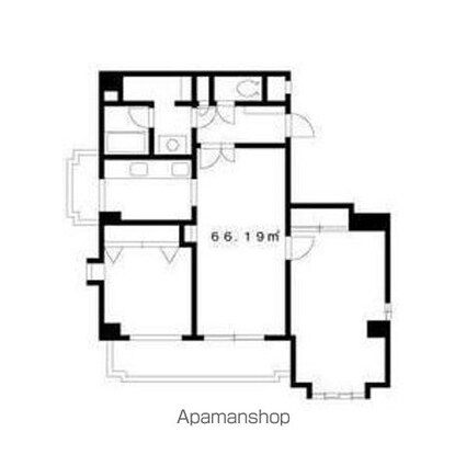 綾東ヴィレッジ弐番館[2LDK/66.19m2]の間取図