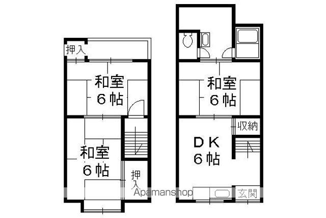 大宮玄琢北町36ー30貸家の間取り写真