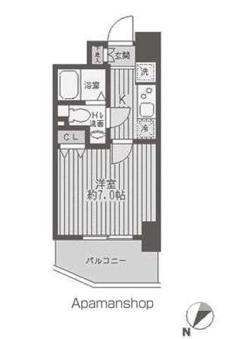 レジディア蒲田の間取り写真
