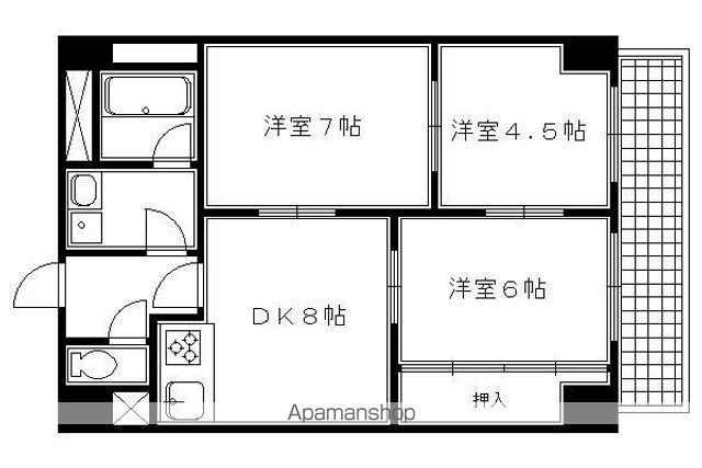 SAKIZO VILLA烏丸四条の間取り写真