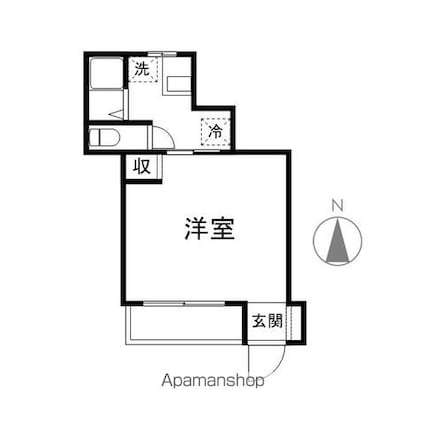 長野県長野市若里４丁目[1K/20.7m2]の間取図