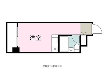 広島県福山市船町[1R/15.5m2]の間取図