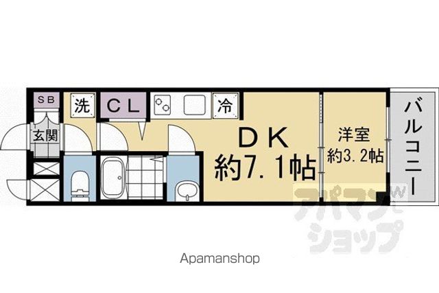 プレサンス THE KYOTO 吉祥院の間取り写真
