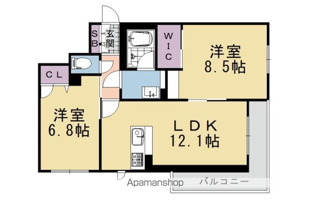 シャーメゾン西町の間取り写真