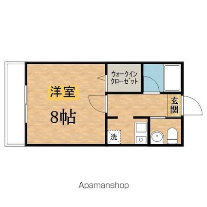 フォワード大塚[1K/24.7m2]の間取図