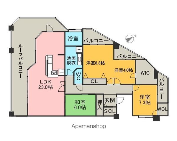 【アルフィーネ香住ヶ丘シーサイドの間取り】