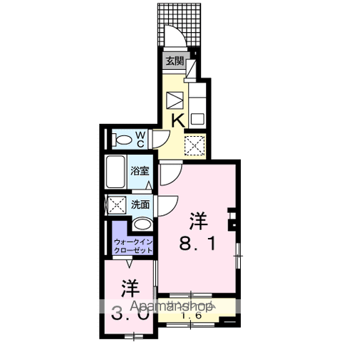 ソフィア 101 ｜ 千葉県柏市高田1257-4（賃貸アパート1K・1階・36.96㎡） その2