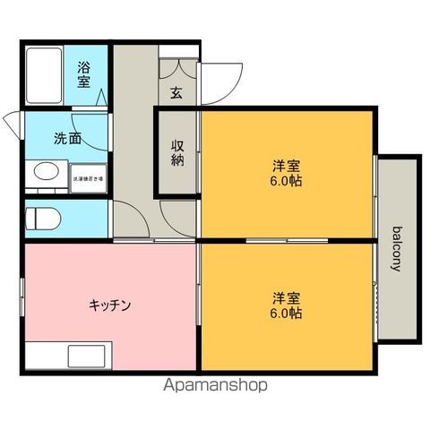 サンドミニアムイサノIの間取り写真